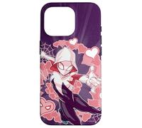 Marvel Spider-Man en el Spider-Verse Gwen Stacy Hearts Carcasa para iPhone 16 Pro