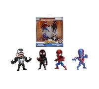 Marvel Spider-Man - Figura fundida a presión de 6.3 cm, paquete de 4