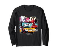 Marvel Spider-Man & Friends 1st Day of School Back to School Manga Larga