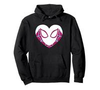 Marvel Spider-Man Ghost Spider Spider-Gwen Heart Mask Logo Sudadera con Capucha