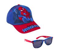 Marvel Spider-Man Gorra y Gafas de Sol para Niños, Gafas de Sol Protección UV, Gorro de Beisbol Infantil