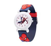 Marvel Spider-Man Kids' Plastic Time Teacher Analog Quartz 3D Strap Watch