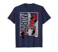 Marvel Spider-Man Marvel Swing Camiseta, Hombre, Azul Marino, 3XL
