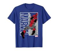 Marvel Spider-Man Marvel Swing Camiseta, Hombre, Azul Real, S