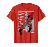 Marvel Spider-Man Marvel Swing Camiseta, Hombre, Rojo, XL