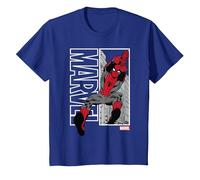 Marvel Spider-Man Marvel Swing Camiseta, Niños, Azul Real, 8 años