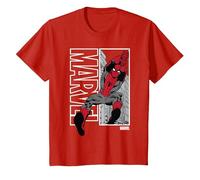 Marvel Spider-Man Marvel Swing Camiseta, Niños, Rojo, 10 años