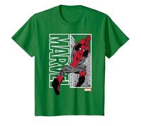 Marvel Spider-Man Marvel Swing Camiseta, Niños, Verde Kelly, 4 años