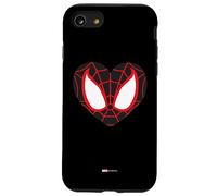 Marvel Spider-Man Miles Morales - Máscara de corazón para el día de San Valentín Carcasa para iPhone SE (2020) / 7 / 8