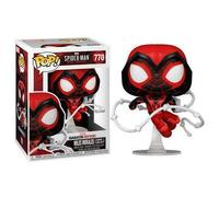 Marvel Spider-Man Millas Morales Crimson Capucha Suit 9.5cm Pop Vinyl Figura