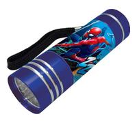 Marvel Spider-Man Mini Linterna, Diseño Spider-Man Linterna, 9 LED, Incluye Corra de Muñeca, Regalo para Niños (Azul Marino)