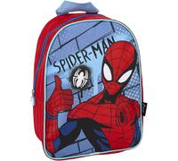 Marvel Spider-Man Mochila Infantil Hero Rojo Azul Guardería Poliester