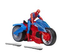 Hasbro Marvel Marvel Spider-Man-Moto Set de Juego con Figura de acción de 10 cm con vehículo y 2 proyectiles arácnidos, Color (F6899)