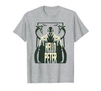 Marvel Spider-Man: No Way Home Doc Ock Hello Peter Camiseta, Hombre, Gris Jaspeado, 4XL
