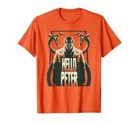 Marvel Spider-Man: No Way Home Doc Ock Hello Peter Camiseta, Hombre, Naranja, L