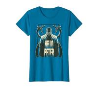 Marvel Spider-Man: No Way Home Doc Ock Hello Peter Camiseta, Mujer, Zafiro, M