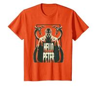Marvel Spider-Man: No Way Home Doc Ock Hello Peter Camiseta, Niños, Naranja, 6 años