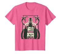 Marvel Spider-Man: No Way Home Doc Ock Hello Peter Camiseta, Niños, Rosa Jaspeado, 12 años