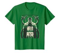 Marvel Spider-Man: No Way Home Doc Ock Hello Peter Camiseta, Niños, Verde Kelly, 10 años