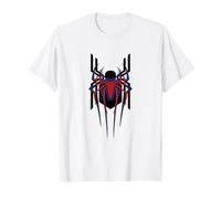Marvel Spider-Man: No Way Home Masked Spider-Men Trio Camiseta, Hombre, Blanco, L