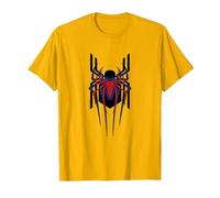Marvel Spider-Man: No Way Home Masked Spider-Men Trio Camiseta, Hombre, Dorado Brillante, 3XL
