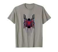 Marvel Spider-Man: No Way Home Masked Spider-Men Trio Camiseta, Hombre, Pizarra, XL