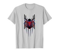 Marvel Spider-Man: No Way Home Masked Spider-Men Trio Camiseta, Hombre, Plata, 3XL