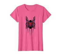 Marvel Spider-Man: No Way Home Masked Spider-Men Trio Camiseta, Mujer, Rosa Jaspeado, 3XL