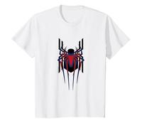 Marvel Spider-Man: No Way Home Masked Spider-Men Trio Camiseta, Niños, Blanco, 10 años