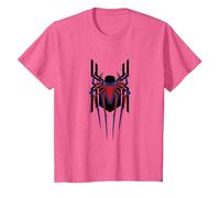 Marvel Spider-Man: No Way Home Masked Spider-Men Trio Camiseta, Niños, Rosa Jaspeado, 3 años
