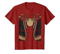 Marvel Spider-Man No Way Home Red Spidey Suit Costume Camiseta, Niños, Arándano, 3 años