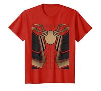 Marvel Spider-Man No Way Home Red Spidey Suit Costume Camiseta, Niños, Rojo, 3 años