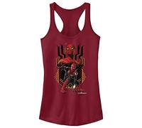 Marvel Spider-Man No Way Home - Traje integrado para mujer, ajuste delgado, dobladillo redondo, espalda cruzada, Escarlata, X-Large