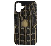 Marvel Spider-Man No Way Home - Traje negro y dorado Carcasa para iPhone 16 Plus