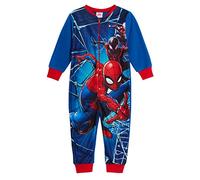 Marvel Spider-Man Onesie para niños o niñas, Ropa de Estar por casa de Forro Polar Todo en uno, Pijama Todo en uno, Rojo, Edad 2-3 Años