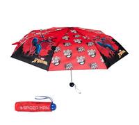 Marvel Spider-Man Paraguas Plegable Compacto para Niños, Estructura de Alta Resistencia, Paraguas Diseño Clasico Infantil, Regalo Niños