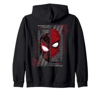 Marvel Spider-Man Peter Parker & Miles Morales Split Mask Sudadera con Capucha