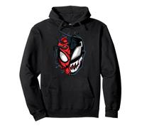 Marvel Spider-Man Peter Venom Split Face Sudadera con Capucha