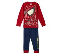 Marvel Spider-Man Pijamas para Niño, Camiseta y Pantalon Largo Conjunto 2 Piezas para Niño, Diseño Spiderman Pijama Algodón Suave, Regalo Pijama para Niños | Talla 4 Años