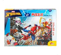 Marvel spider-man puzzle doble cara para colorear 60 piezas