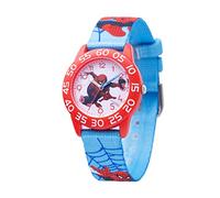 Marvel Spider-Man - Reloj analógico de cuarzo con correa de nailon para niños, Azul, Azul, tira