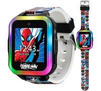 Marvel Spider-Man - Reloj Inteligente Interactivo para niños con Pantalla táctil, Juegos, cámara, Temporizador y podómetro para niños y niñas, 10 Caras de Reloj, 3 Papeles Pintados, Correa de