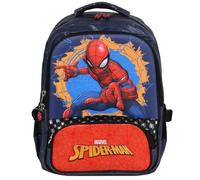 MARVEL Spider Man RÍGIDA mochila escolar, BOLSA para niño, bolsillo para PORTÁTIL 41x30x15cm (Azul marino Spider-Man)