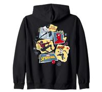 Marvel Spider-Man Spider-Girl Ghost-Spider Miles Team Spidey Sudadera con Capucha