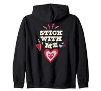 Marvel Spider-Man Stick with Me Valentine's Day Heart Sudadera con Capucha