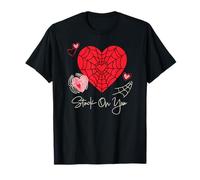 Marvel Spider-Man Stuck On You Valentine's Day Heart Camiseta