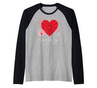 Marvel Spider-Man Stuck On You Valentine's Day Heart Camiseta Manga Raglan