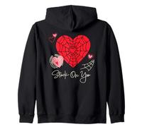 Marvel Spider-Man Stuck On You Valentine's Day Heart Sudadera con Capucha