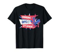 Marvel Spider-Man Swinging into 4th Grade Back to School Camiseta
