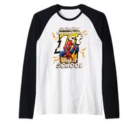 Marvel Spider-Man Swinging Through The 1st Day of School Camiseta Manga Raglan